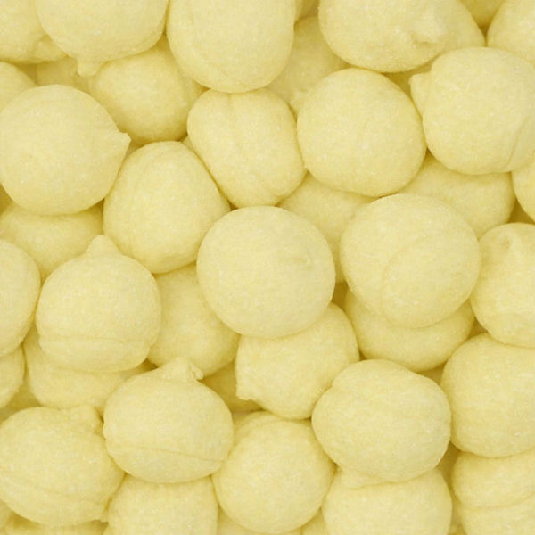 Marshmallow palle da golf gialle pastello senza glutine 100 pezzi da 9g