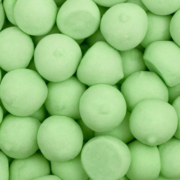 Marshmallow palle da golf verdi pastello senza glutine 100 pezzi da 9g