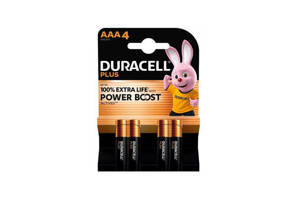 Batterie Duracell Plus Power Mini Stilo AAA 4 pezzi