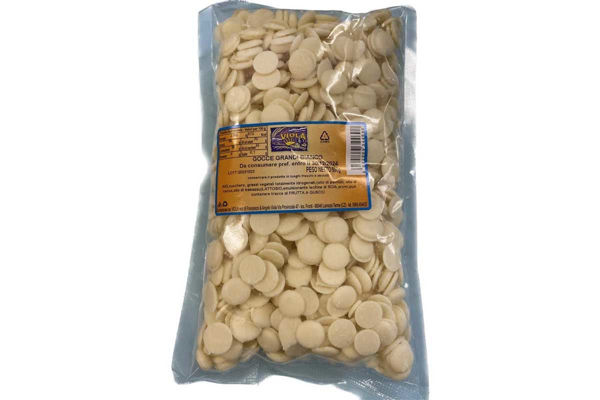 gocce bianche di zucchero decorative