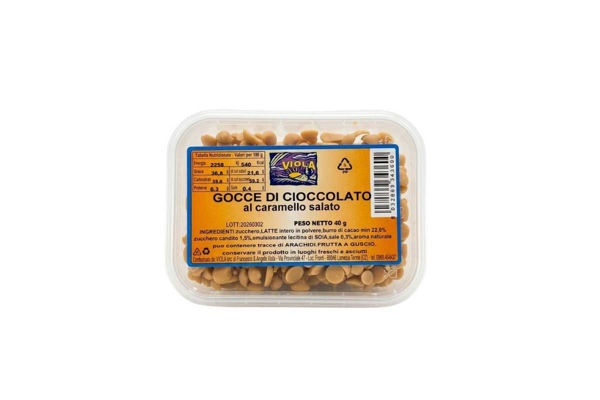 Gocce di Cioccolato al Caramello Salato 40 g per Dolci
