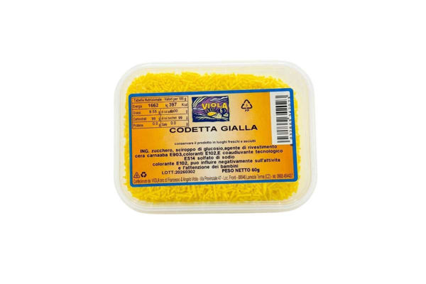 Codetta Gialla 60 g Decorazioni di Zucchero per Dolci