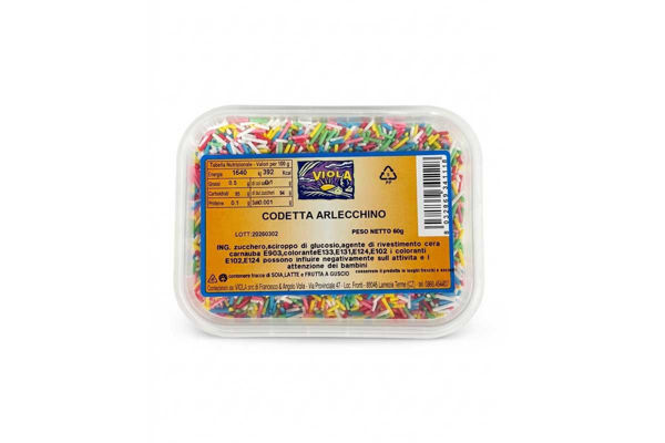 codette arlecchino zucchero colorate