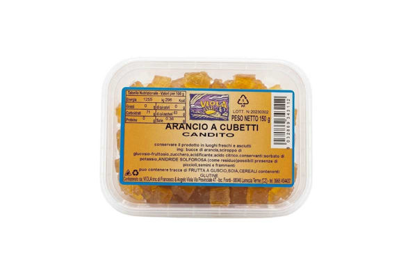 arancia candita cubetti per pasticceria