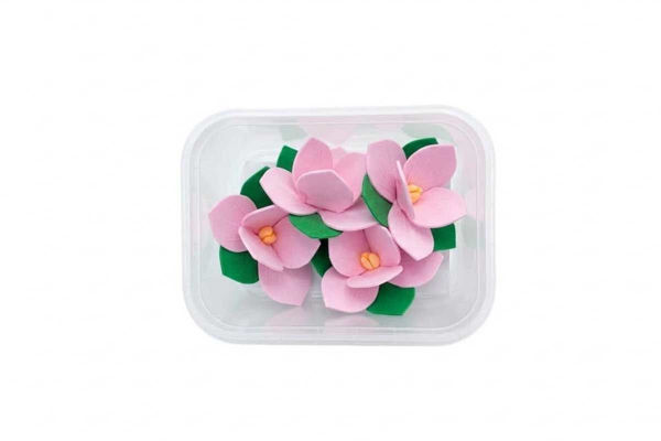 Fiori in Cialda Peonia Rosa 4 Pezzi