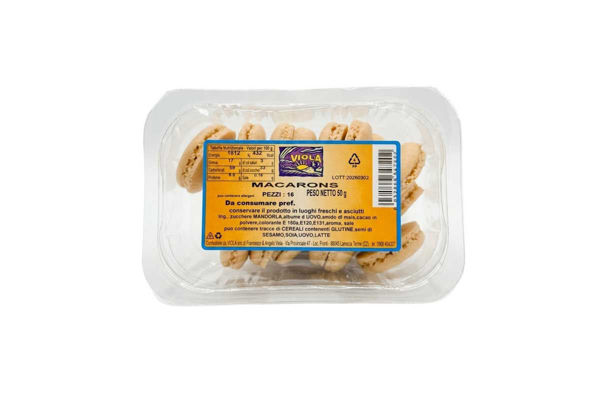 macarons color pelle confezione 8 coppie 50 grammi