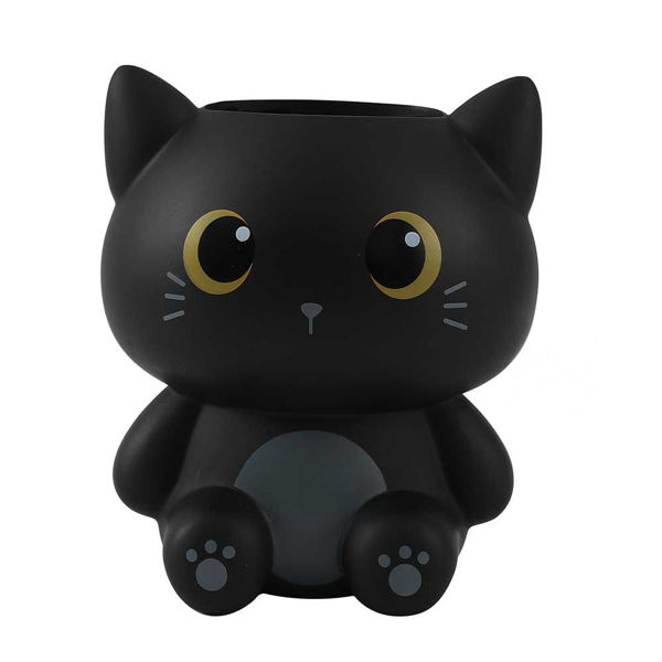 portapenne 3d black cat organizer scrivania kawaii