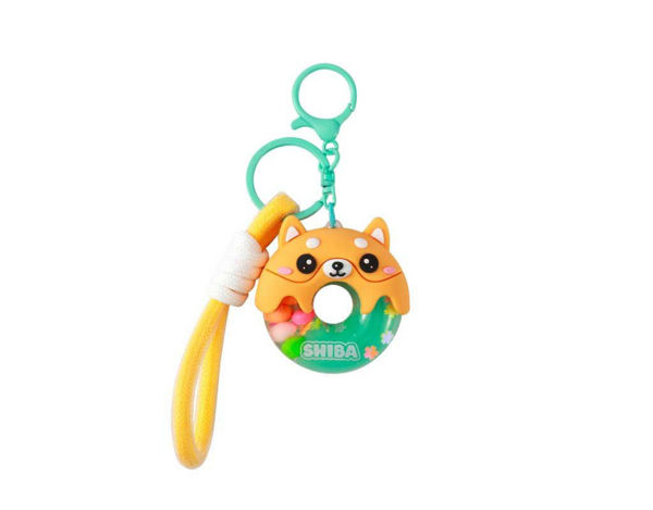 Immagine di portachiave donuts cane