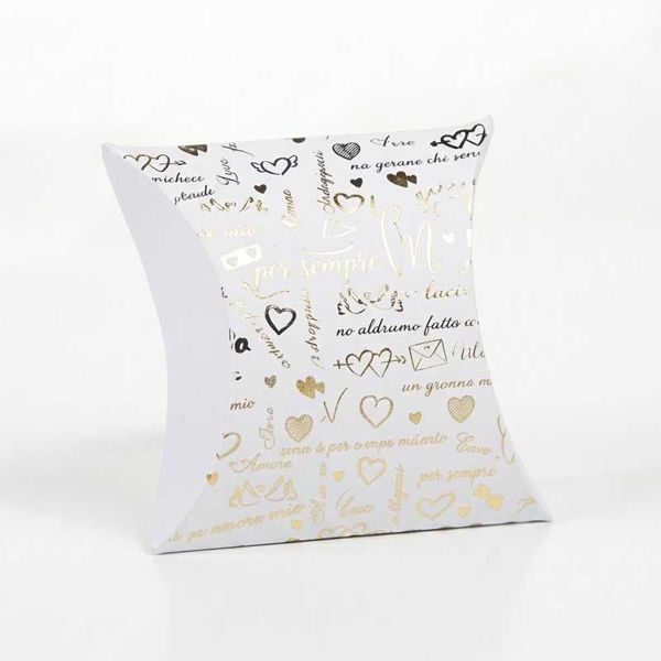 scatoline portaconfetti anniversario oro bomboniere matrimonio