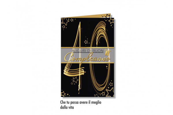 Biglietto Numero 40 per Compleanno