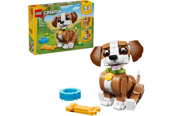 lego creator 3 in 1 cagnolino giocoso 31382