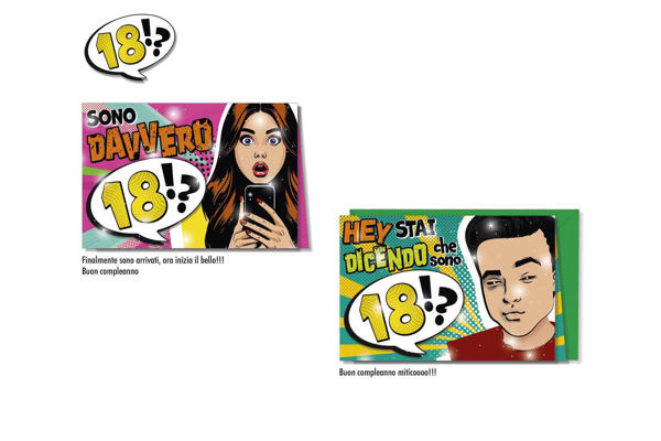 Biglietto Auguri 18 Anni 