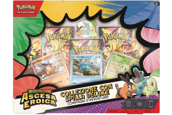 pokemon collezione deluxe compagni d avventura m2.5 con spilla