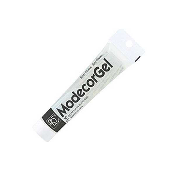 gel alimentare Modecor trasparente 50 g colla decorazioni torta