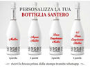 bottiglia 958 santero dedica personalizzata o bianca