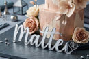 nome personalizzato plexiglass cake topper