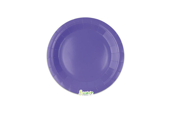 Immagine di Piatti Ecolor 18 cm Lavanda 25 pezzi