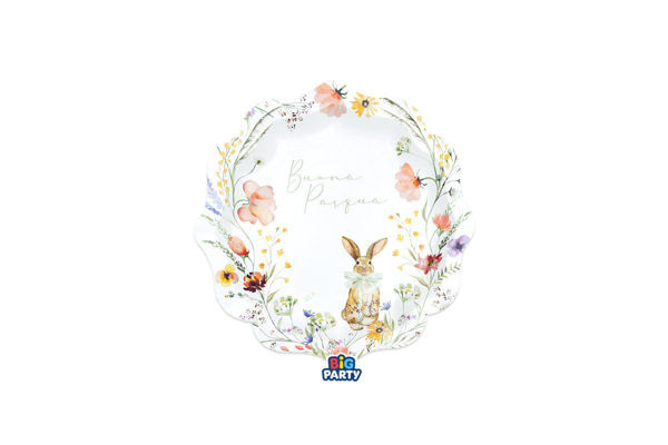 piatti happy easter 20 cm decorazioni tavola pasqua