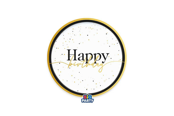 piatti happy birthday prestige 18 cm decorazioni compleanno