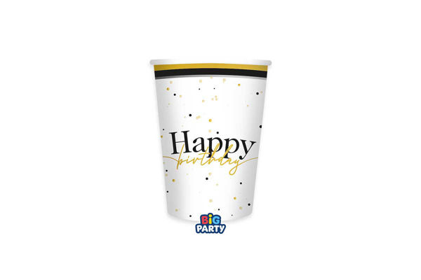 bicchieri happy birthday prestige 250 cc decorazioni compleanno