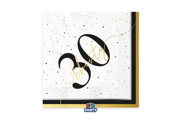 tovaglioli happy birthday 30 prestige 33x33 decorazioni festa