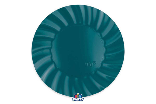 piatti wavy ottanio 30 cm set 6 pezzi festa elegante