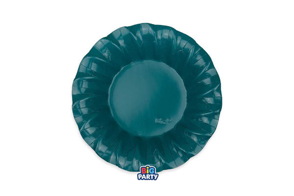 piatti fondi wavy ottanio 24 cm set 6 pezzi festa elegante