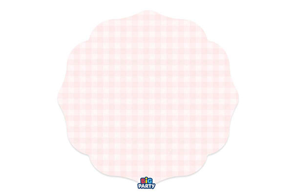 sottopiatti vichy rosa 35 cm set 6 pezzi decorazione tavola