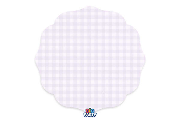 sottopiatti vichy lilla 35 cm set 6 pezzi decorazione tavola
