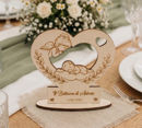 cuore in legno inciso personalizzato battesimo bomboniera con scatola e confetti
