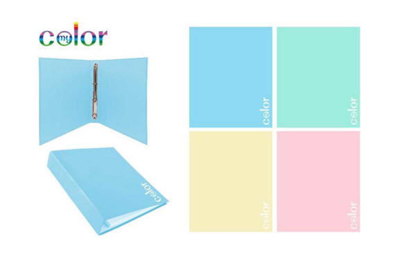 raccoglitore pastel 4 anelli organizer documenti scuola ufficio