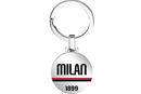 portachiavi acciaio ac milan gadget tifoso calcio