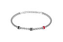 Bracciale Acciaio e Pietre AC Milan 