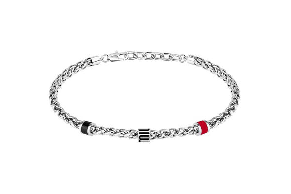 Bracciale Acciaio e Pietre AC Milan 