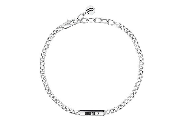 bracciale acciaio juventus fc gadget tifoso elegante