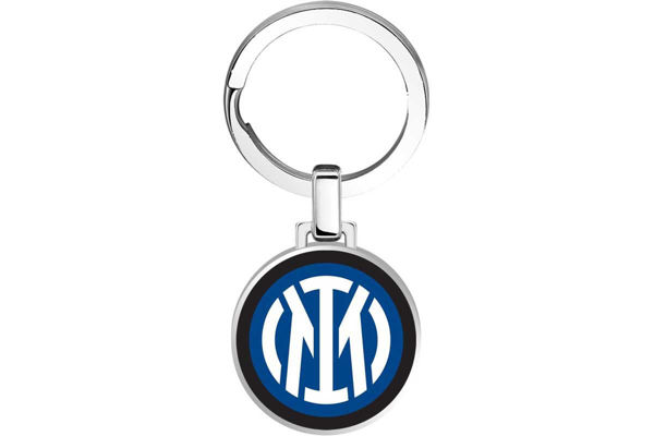 portachiavi acciaio inter fc gadget tifoso calcio