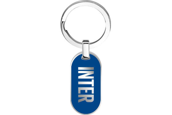 portachiavi acciaio inter fc gadget tifoso calcio