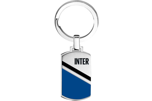 portachiavi acciaio inter fc gadget tifoso calcio