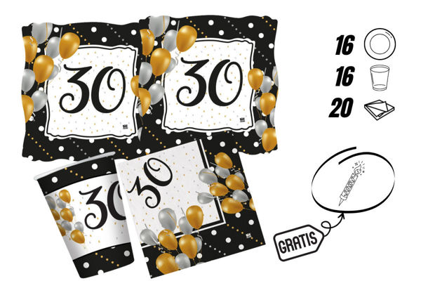 kit festa prestige 30 16 persone piatti bicchieri tovaglioli