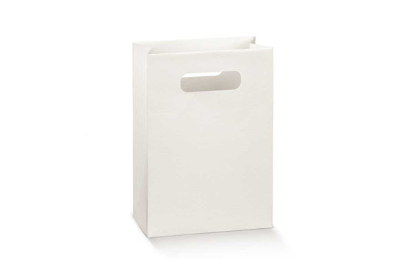 wedding bag bianca fibra portaconfetti matrimonio elegante