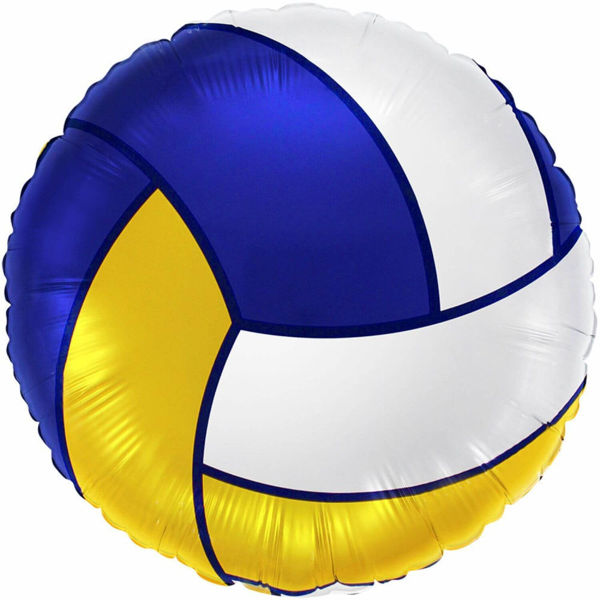 palloncino mylar pallone da pallavolo 45 cm