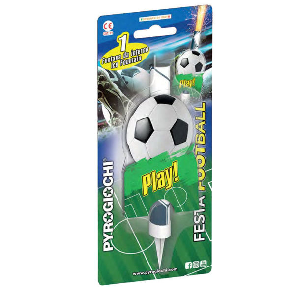candela scintillante fontana calcio decorazione torta