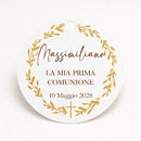 tag bomboniere prima comunione personalizzati con nome massimiliano