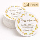 tag bomboniere prima comunione personalizzati con nome massimiliano