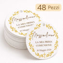 tag bomboniere prima comunione personalizzati con nome massimiliano