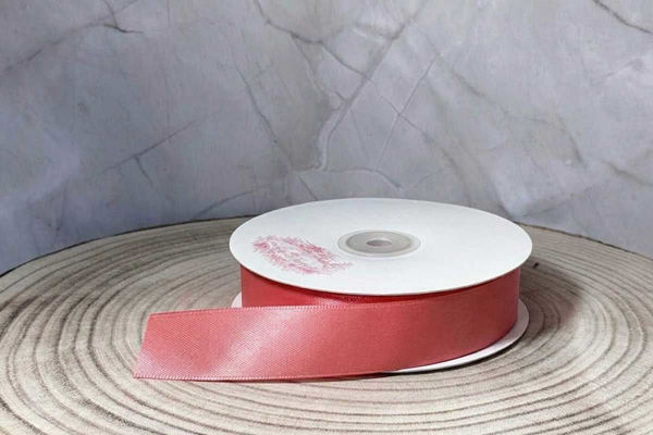 Rotolo Nastro Doppio Raso Rosa Antico varie misure 50 metri