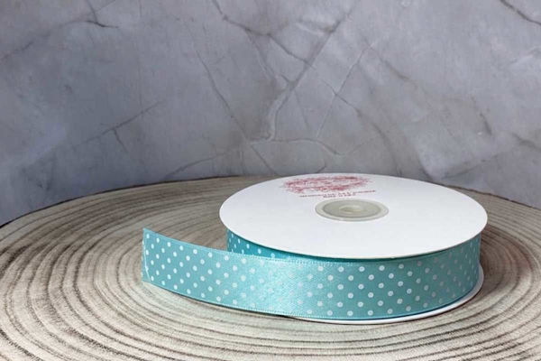 Rotolo nastro doppio raso pois Tiffany vari spessori 50 metri