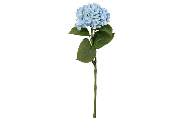 ramo ortensia real touch celeste 65 cm decorazione