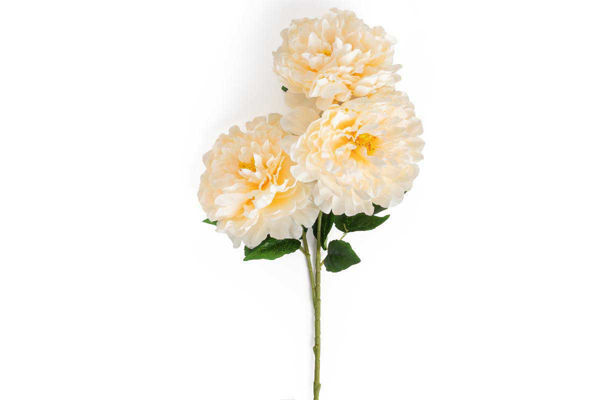 peonia artificiale pesca 3 fiori 81 cm decorazione