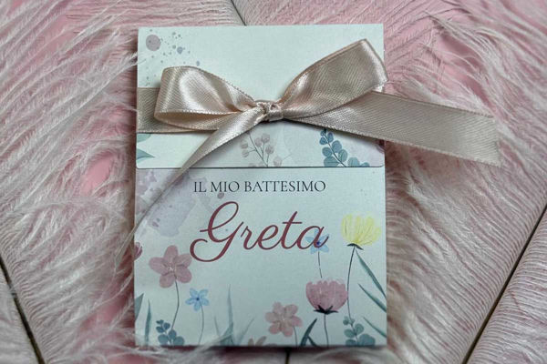 Bomboniera battesimo scatolina con cioccolatini personalizzati